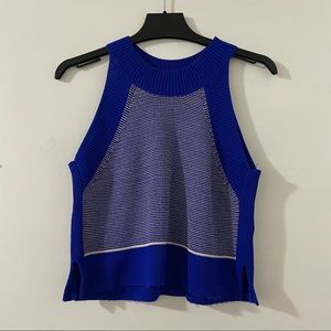 WILFRED Blue Crevier Knit Sweater Tank